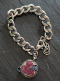 Chunky Curb Link Snap Bracelet