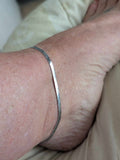 Stainless Steel Herringbone Anklet