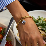 Stainless Steel Heart Pendant Horseshoe Hook Bracelet