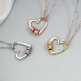 Personalized Name Heart Necklace - 3 Colours - Up to 4 Names