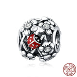 925 Sterling Silver Ladybug Bead Charm