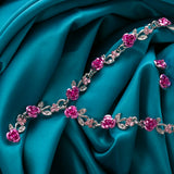 Fashion Rhinestone Acrylic Rose Set - 2 Colours