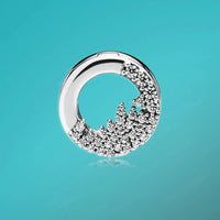 925 Sterling Silver Sparkling Ice Slider Charm