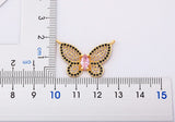 Fashion CZ Gold Colour Butterfly Necklace - 12 Options