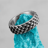 Stainless Steel Dragon Scale Ring