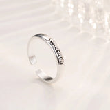 925 Sterling Silver Smile Open Ring
