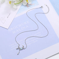 925 Sterling Silver Moonstone Star Moon Droplet Necklace