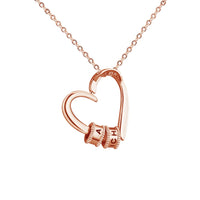 Personalized Name Heart Necklace - 3 Colours - Up to 4 Names