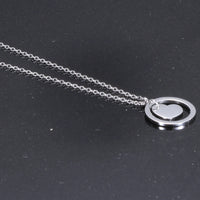Stainless Steel Heart/Circle Initial Necklace - 27 Options