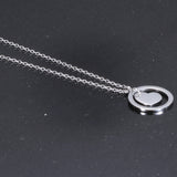Stainless Steel Heart/Circle Initial Necklace - 27 Options