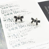 925 Sterling Bow Knot Stud Earrings - 2 Colours