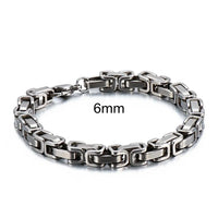 Stainless Steel 4/6/8mm Width Dubai Chain Bracelet