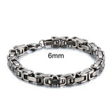 Stainless Steel 4/6/8mm Width Dubai Chain Bracelet