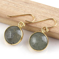 Natural Crystal Quartz Stone Earrings - 8 Options