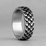 Stainless Steel Dragon Scale Ring