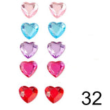 Fashion 5pairs/set Cute Clip On Earrings - 20 Options