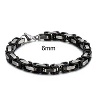 Stainless Steel 4/6/8mm Width Dubai Chain Bracelet