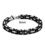 Stainless Steel 4/6/8mm Width Dubai Chain Bracelet