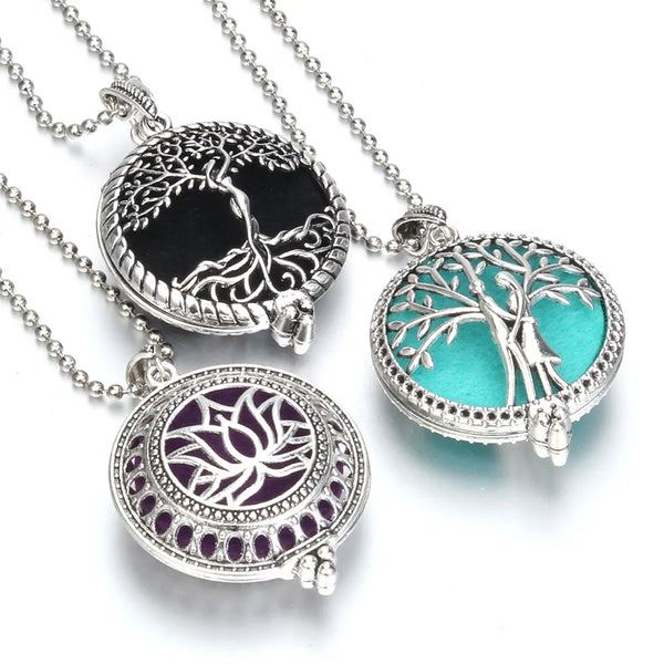 Fashion Round Aromatherapy Necklace - 38 Options