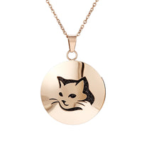 Stainless Steel Rose Gold Aromatherapy Necklace - 28 Options