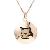 Stainless Steel Rose Gold Aromatherapy Necklace - 28 Options