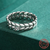 925 Sterling Silver Simple Stackable Wheat Ring