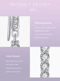 925 Sterling Silver Sparkling CZ Drop Earrings