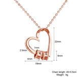 Personalized Name Heart Necklace - 3 Colours - Up to 4 Names