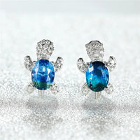 Fashion CZ Turtle Earrings - 31 Options