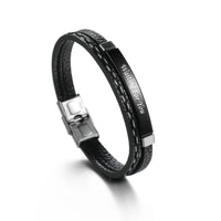 Personalized PU Leather Bracelet - 2 Colours