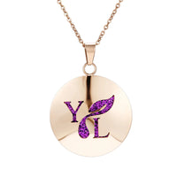 Stainless Steel Rose Gold Aromatherapy Necklace - 28 Options