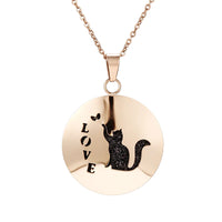 Stainless Steel Rose Gold Aromatherapy Necklace - 28 Options