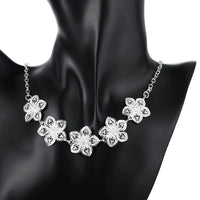 925 sterling silver Flower 2pc Set