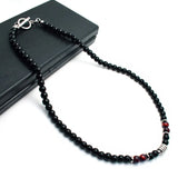 Stainless Steel/Natural Stone Necklace - 3 Options