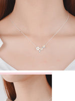 925 Sterling Silver Cherry Blossom Necklace