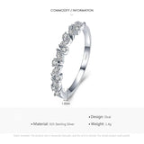 925 Sterling Silver Stackable Geometric Cubic Zirconia Ring
