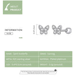 925 Sterling Silver Small Ball Back CZ Studs - 7 Options