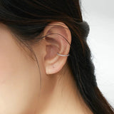 925 Sterling Silver Simple Zircon Ear Cuff