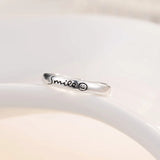925 Sterling Silver Smile Open Ring