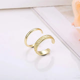 2 PCS Stainless Steel Toe Ring - 2 Colours