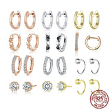 925 Sterling Silver Stud Earrings - 25 Options