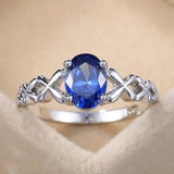 Fashion Blue Cubic Zirconia Ring - 3 Designs