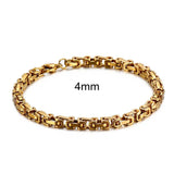 Stainless Steel 4/6/8mm Width Dubai Chain Bracelet