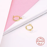 925 Sterling Silver CZ Pearl Earrings - 5 Options