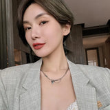 Stainless Steel Mixed Link Heart Necklace - 2 Options