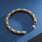 Stainless Steel 4/6/8mm Width Dubai Chain Bracelet
