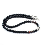 Stainless Steel/Natural Stone Necklace - 3 Options