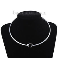 Stainless Steel Collar Necklace - 2 Lengths