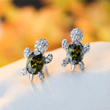 Fashion CZ Turtle Earrings - 31 Options