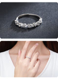 925 Sterling Silver Simple Stackable Cubic Zirconia Ring